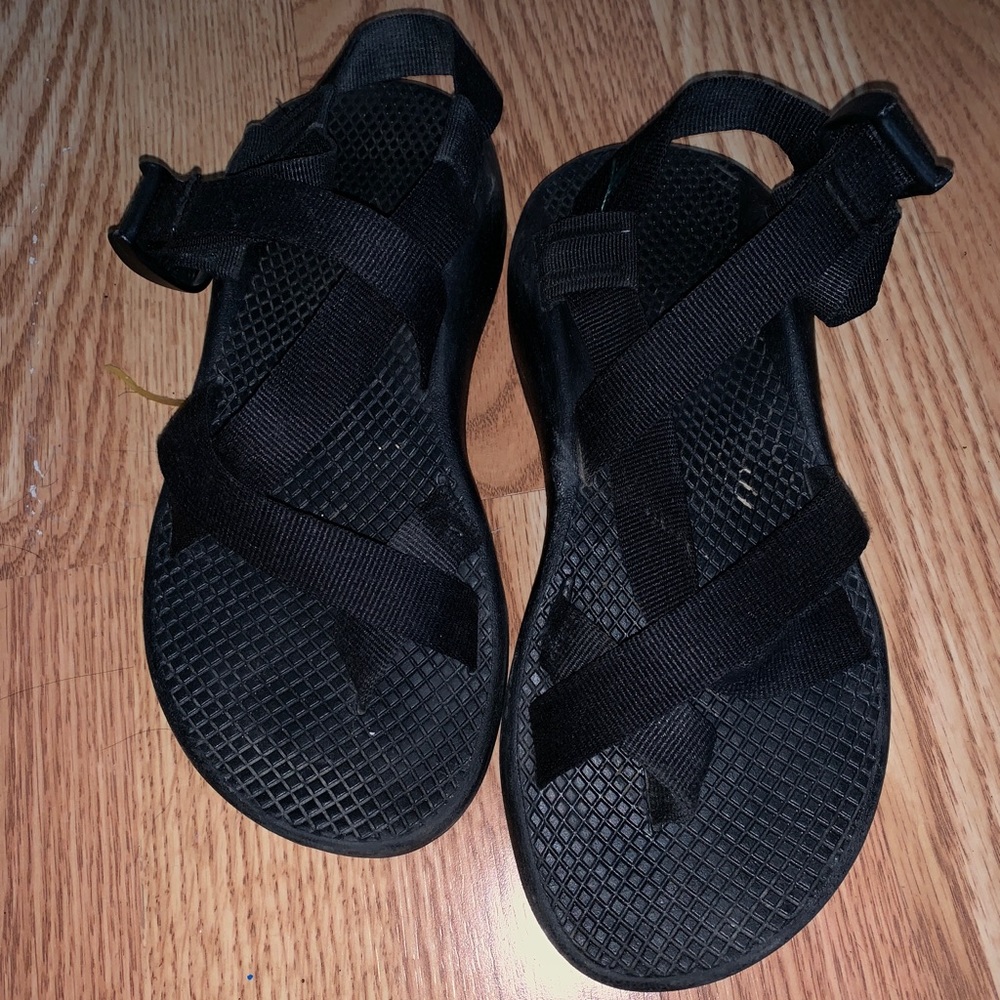 All black chacos (gently used)